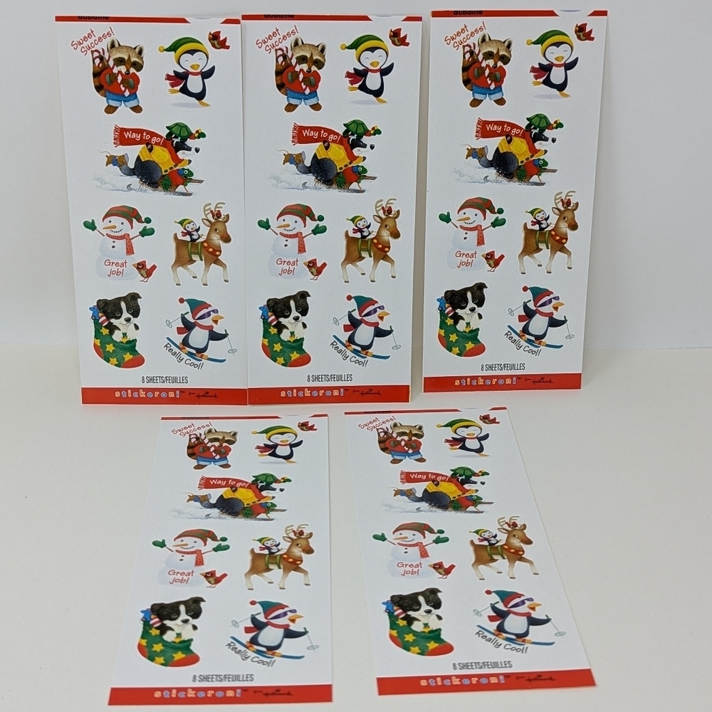 Hallmark Reward Stickers Winter Animals Stickeroni Teacher 5 sheets